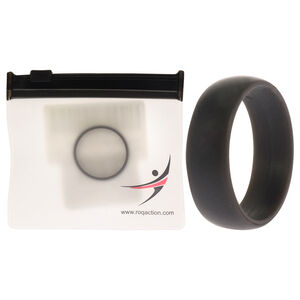 Silicone Wedding Ring - Grey by ROQ for Men - 14 mm Ring